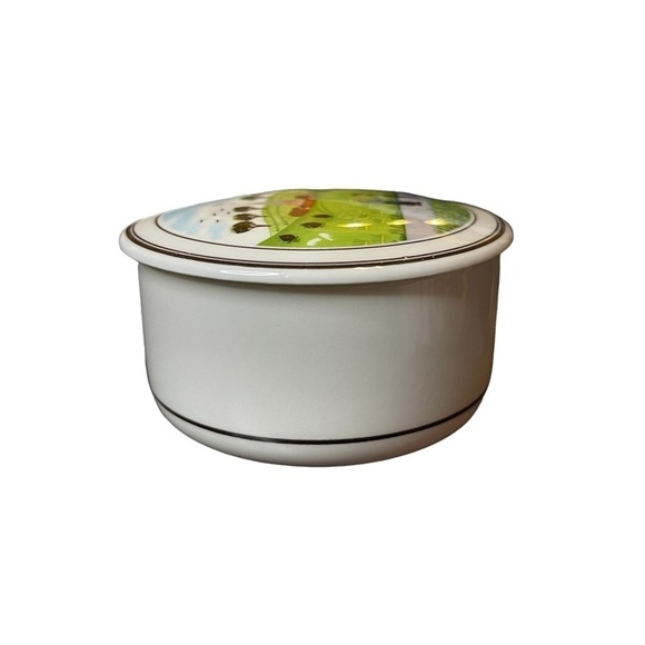 VTG Villeroy And Boch Design Naïf Porcelain Trinket Jewelry Box Collectible - Picture 9 of 11